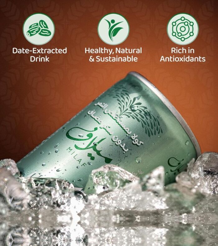 Milaf Cola - Zero Sugar Dates Soft Drink - 240ml - Image 3