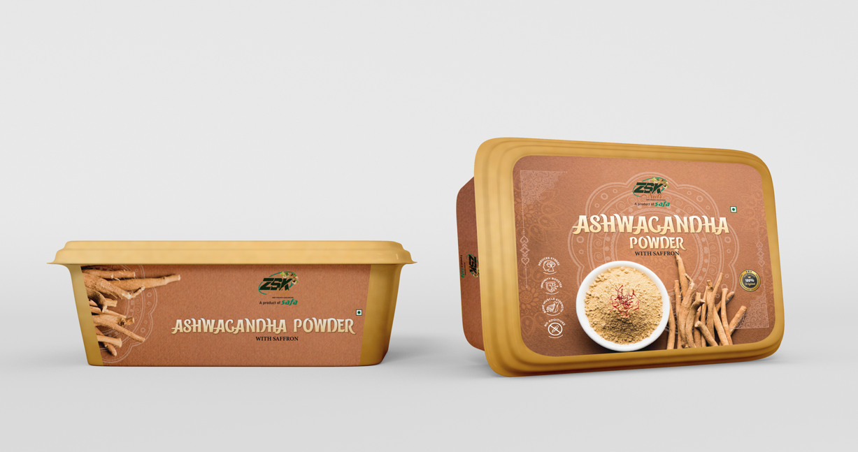 ashwagandha Aswhagandha with Saffron - 100gm - Image 1