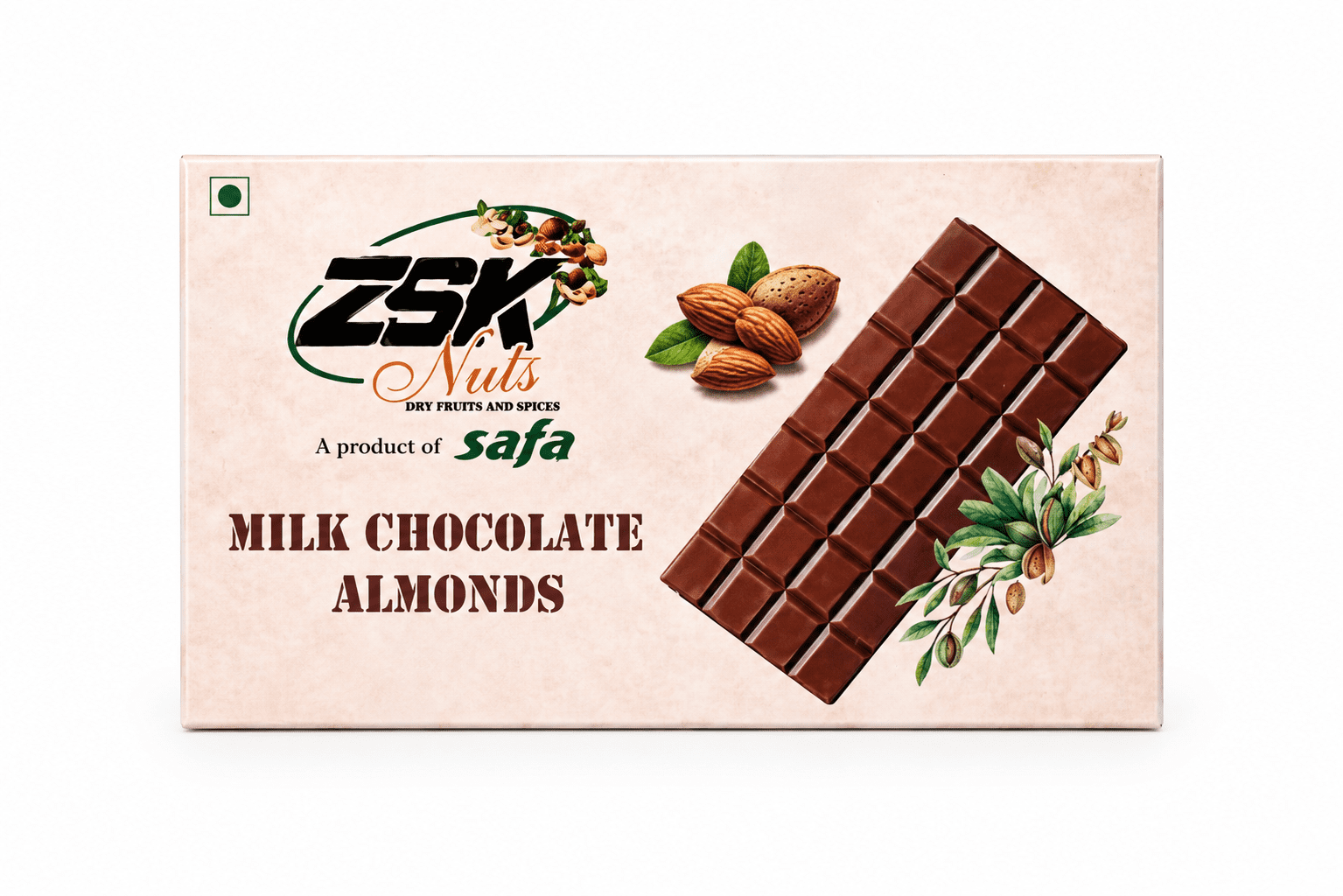 Zsk_Almond_chocolate ZSK Almond Milk Chocolate - Buy 1, Get 1 FREE - Image 1