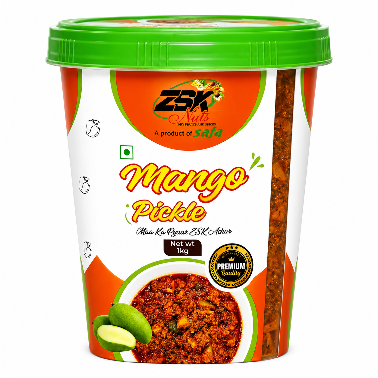 mango_achar_1kg ZSK Mango Pickle 1kg | Traditional Homemade Aam Achar - Image 1