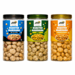 ZSK Roasted Makhana Combo Pack – Salt & Pepper, Mint & Cheddar Cheese | 70g x 3
