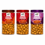 ZSK Roasted Makhana Combo Pack – Peri Peri, Tangy Tomato & Barbecue | Healthy Roasted Fox Nuts | 70g x 3